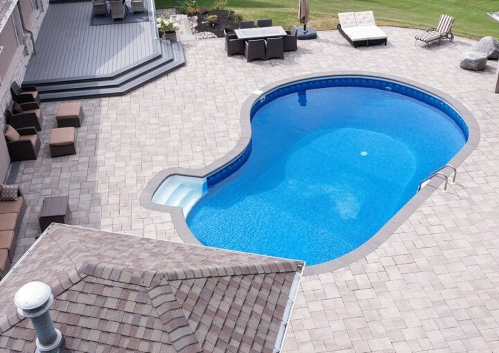 pool is centrepiece of outdoor space