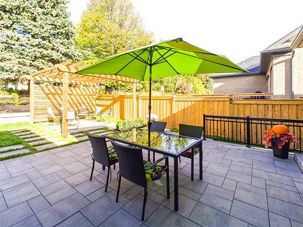interlock backyard patio interlock backyard patio