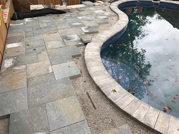 pool tile and the coping replacement