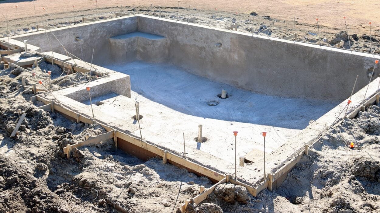 swimming pool under construction