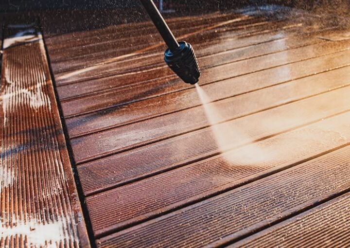 cleaning trex decking