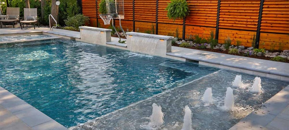 swimming pool blending features