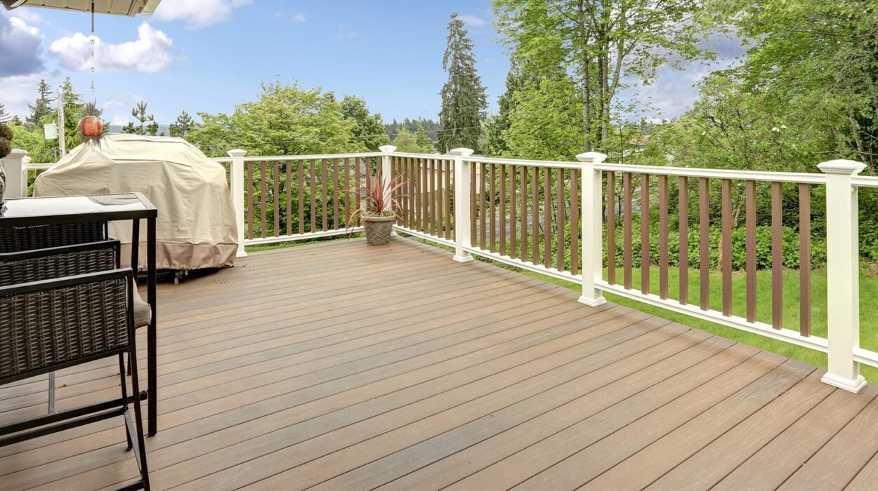 Modern TimberTech Deck with Scenic Forest View