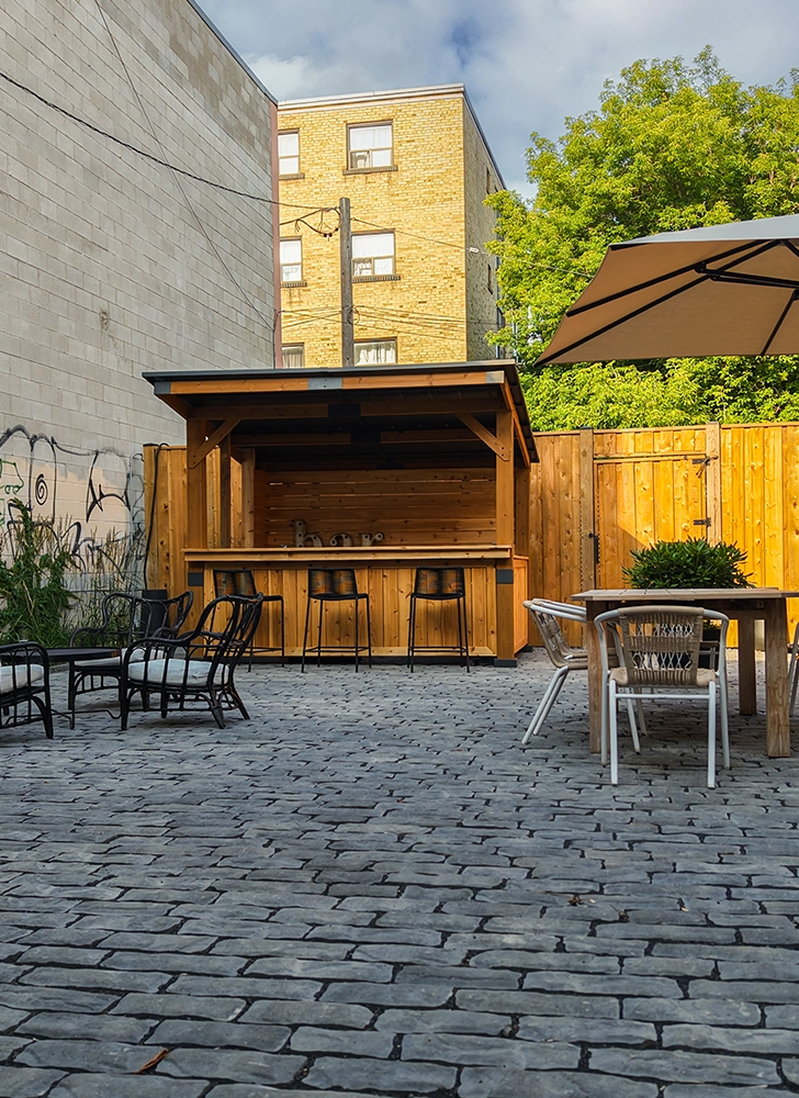 renovation, both inside and out