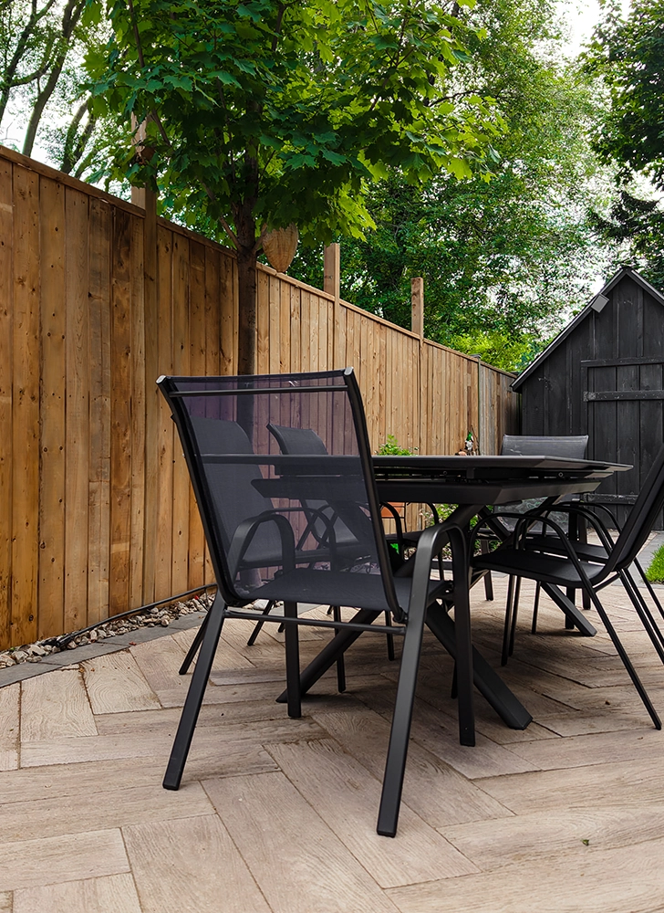 snazzy-looking patio