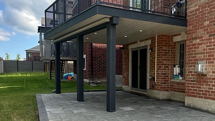 above ground deck above ground deck