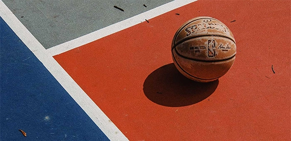 basket ball on sport court basket ball on sport court