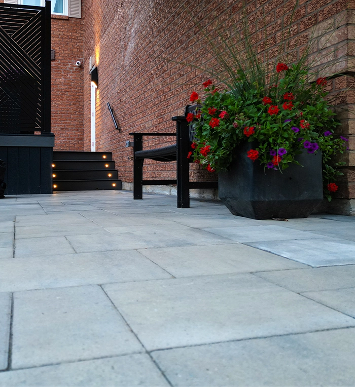 close up view of interlocking floor