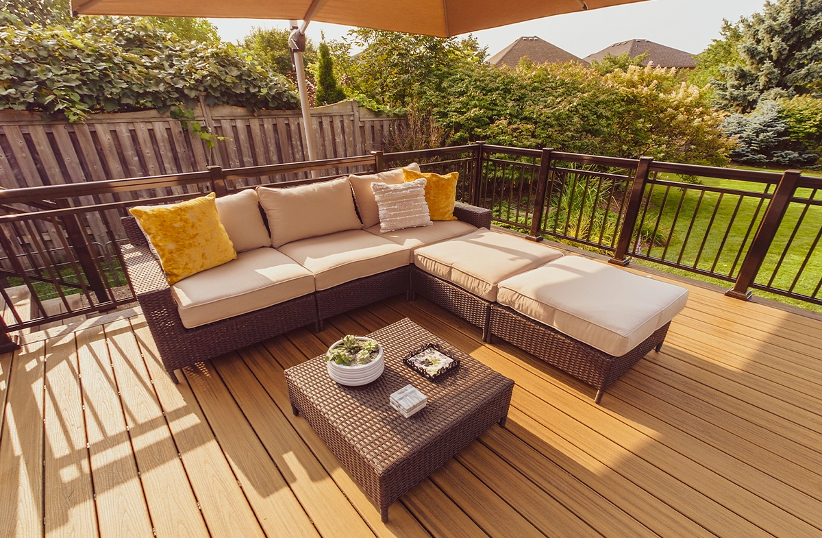 coach set on deck under umbrella coach set on deck under umbrella