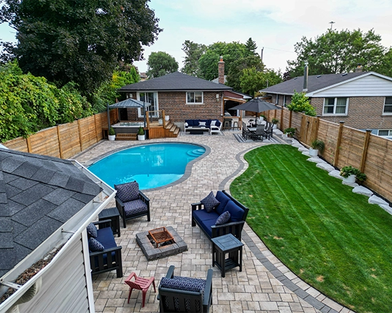 complete outdoor setup in backyard space complete outdoor setup in backyard space