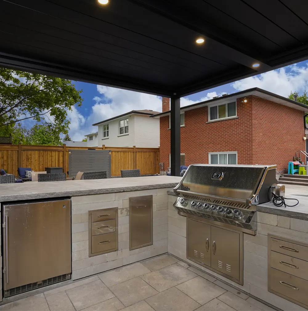 custom-kitchen a backyard custom kitchen
