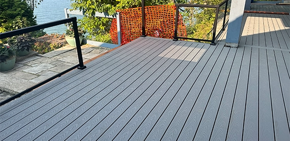 grey trex deck for home front