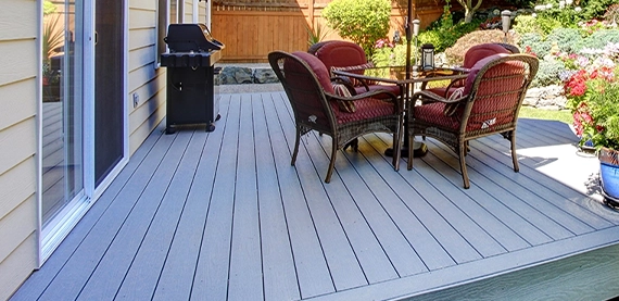 timbertech decking for open sitting space