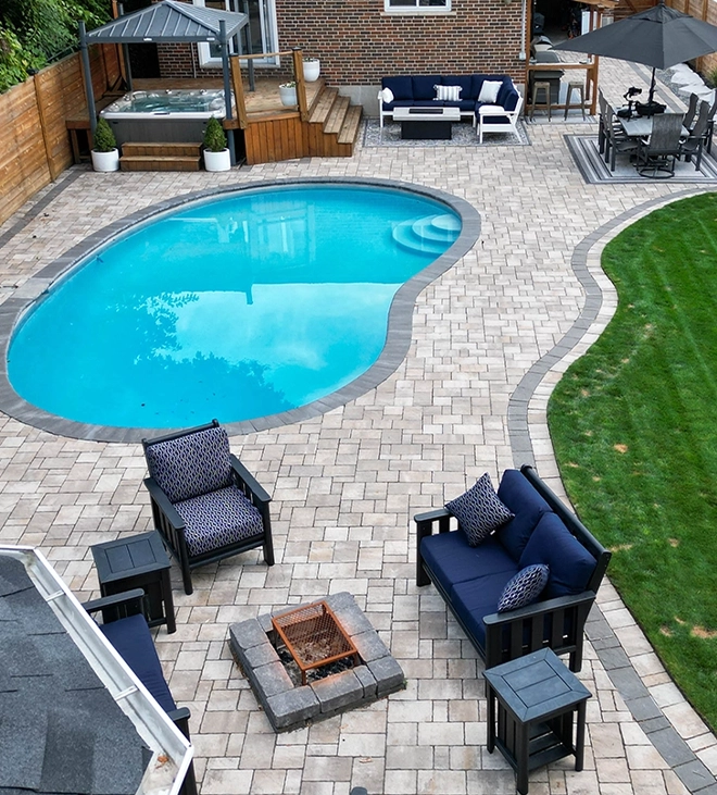 top view of beautiful complete yard top view of beautiful complete yard