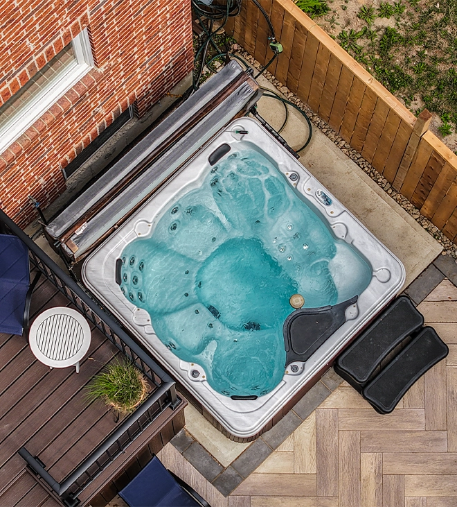 top view of hot water tub top view of hot water tub