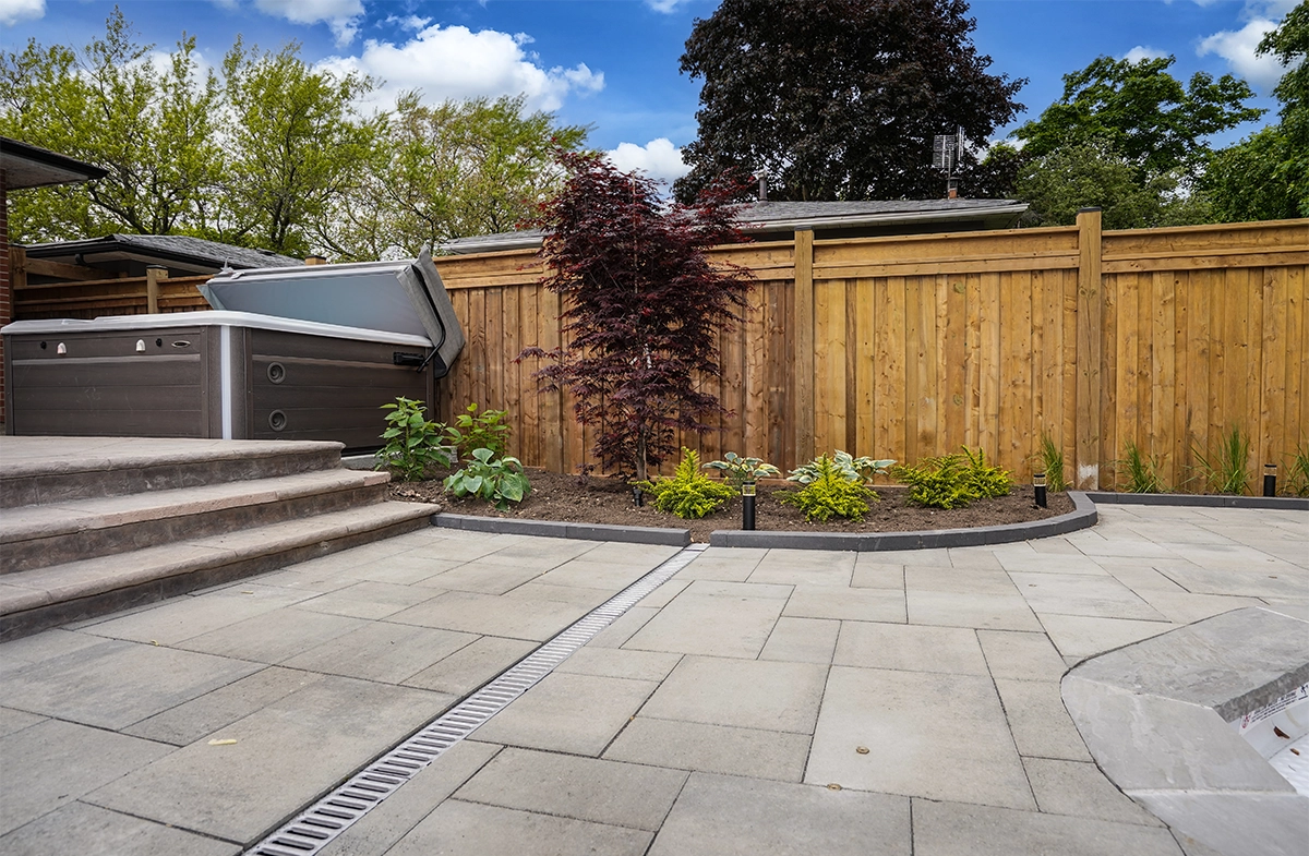 water drainage system on interlocking floor and landscaping water drainage system on interlocking floor and landscaping