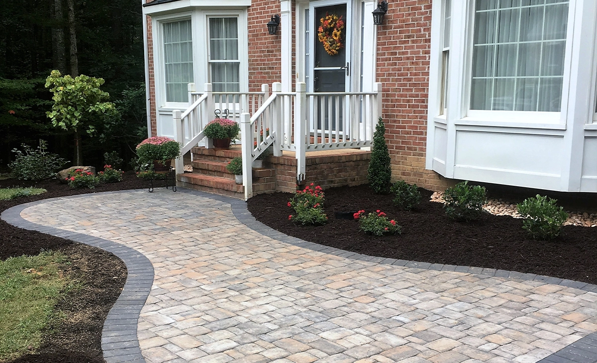 aesthetic style interlocking surface in front of home aesthetic style interlocking surface in front of home