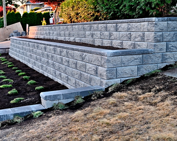 multi level block retaining walls