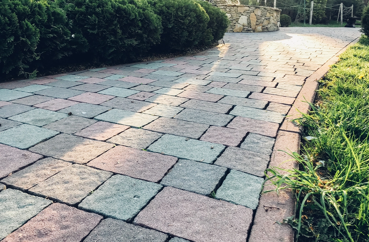 close up view of permeable driveways close up view of permeable driveways