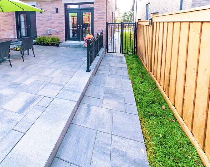 home interlocking surface and walkway