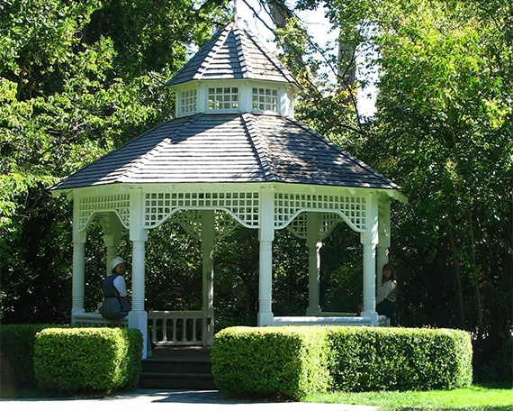 custom gazebo in garden