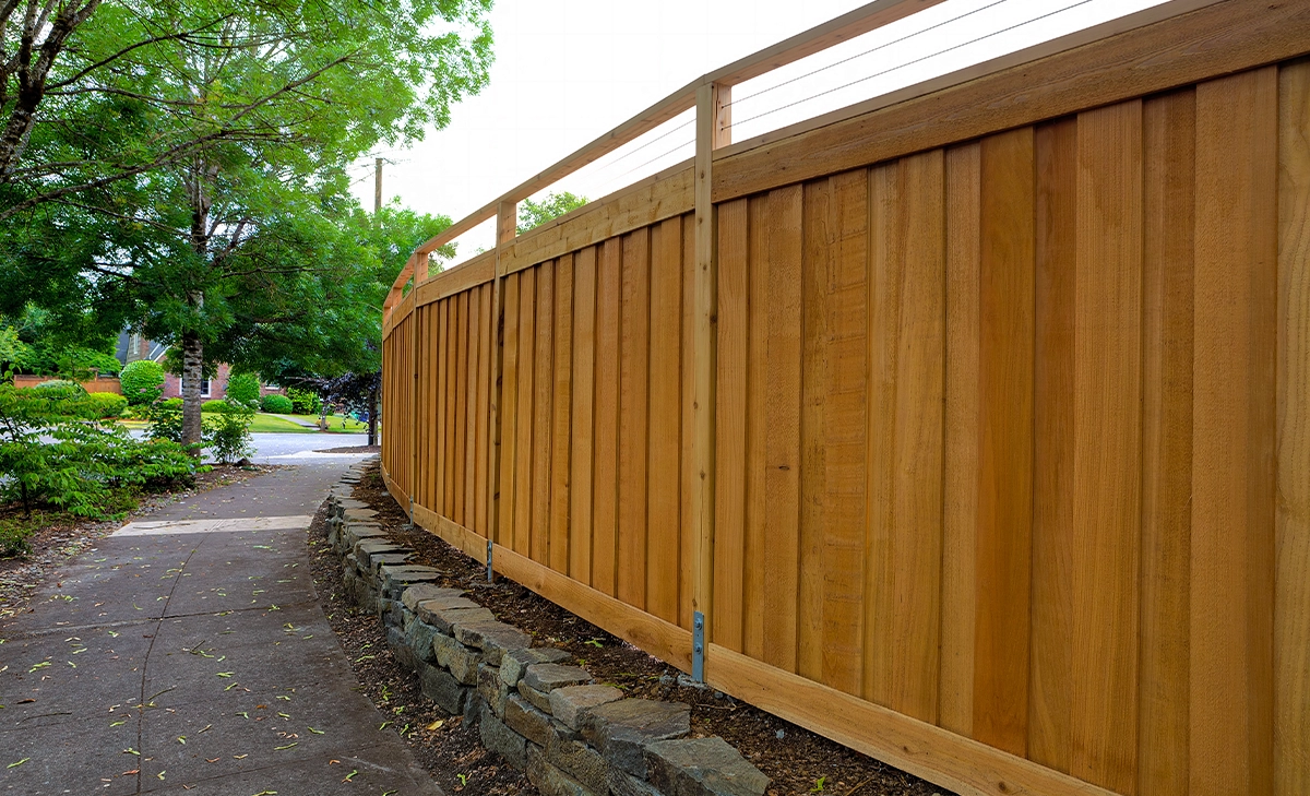 custom round design wooden retaining wall custom round design wooden retaining wall beside walkway
