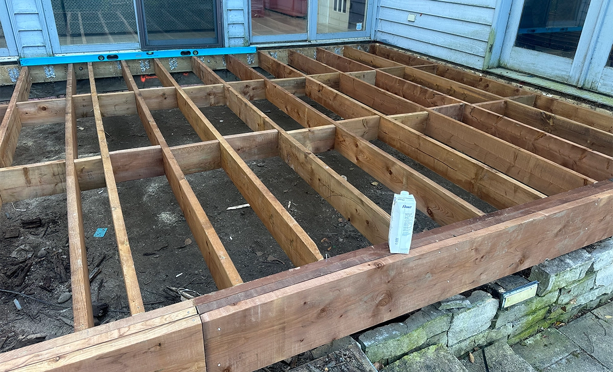 deck frame reinforcement