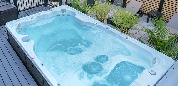 fiberglass pool image six fibreglass pool with waterfall feature