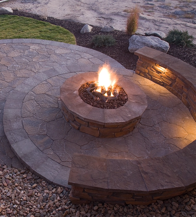 flagstone firepit beautiful flagstone firepit and patio