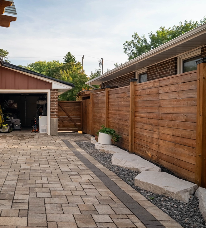 horizontal total privacy fence horizontal total privacy fence, interlocking walkway