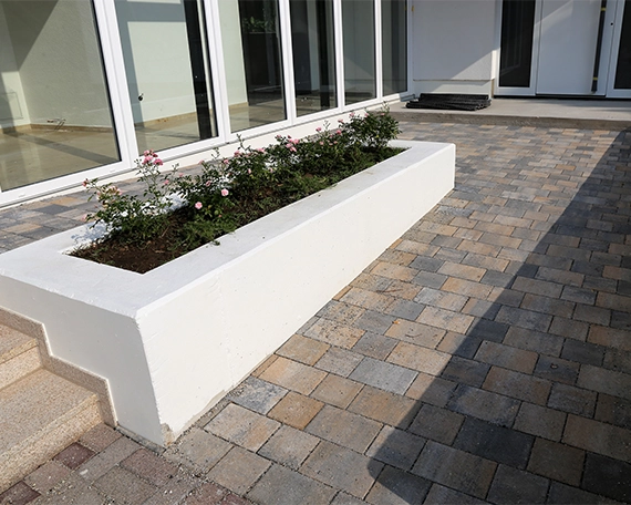 interlock repair image one interlocking block walkway with landscape