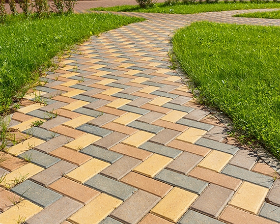 interlocking walkway image three multi colour interlocking walkway