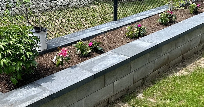 landscape retaining and garden wall