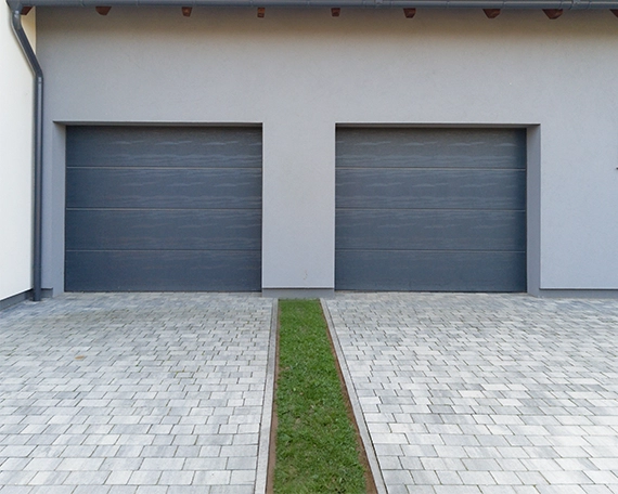permeable driveway image seven garage doors and front permeable driveway