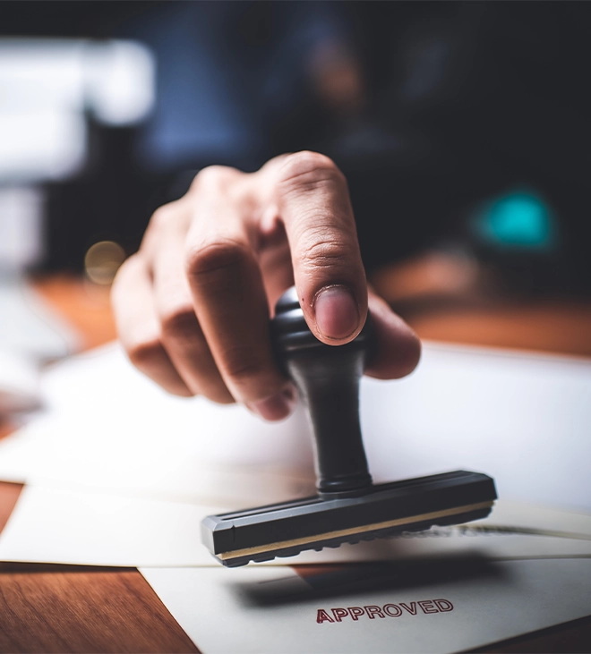 concept of permit approved