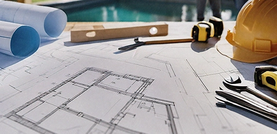 pool permit and contractor concept