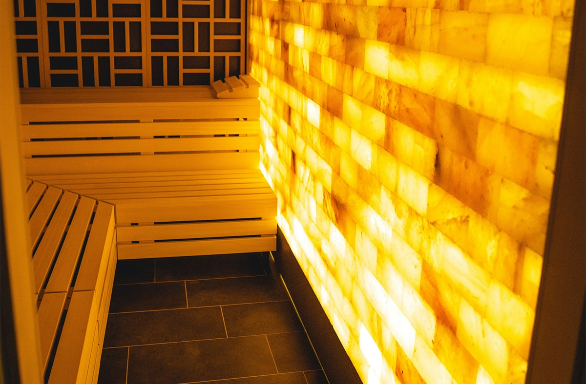 sauna lights heat outdoor saunas heat and light feature for relaxing in front of sitting bench
