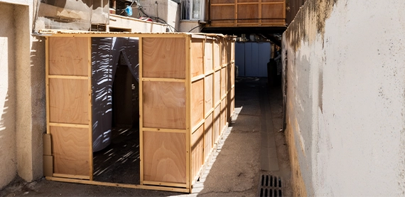sukkah in street sukkah in street