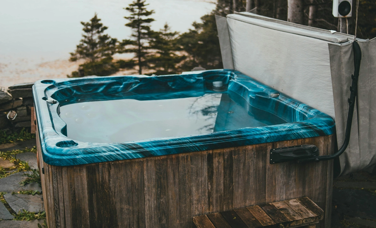 traditional plunge pool traditional plunge pool close up view