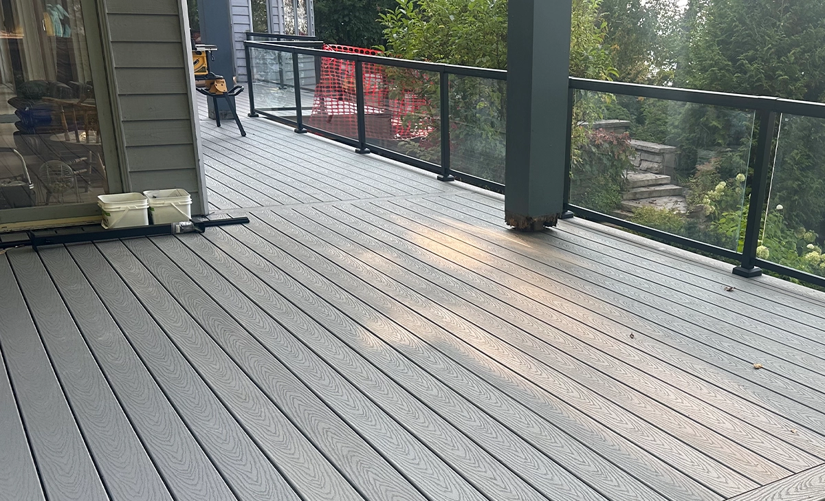 trex decking trex deck close view