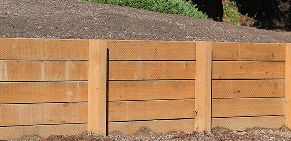 wooden retaining wall image six wooden retaining wall image