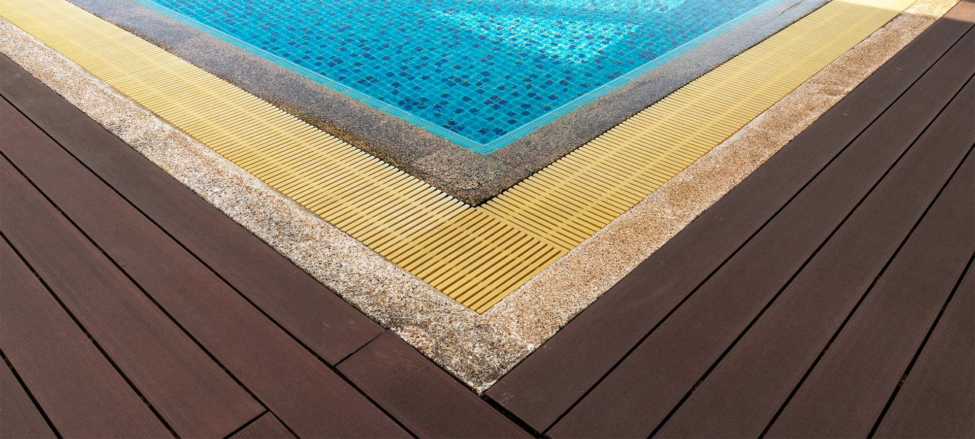 clean water swimming pool in the condominium roof top view,