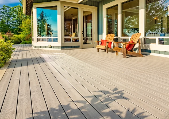 Stately waterfront home in pacific northwest with ocean views expansive decks hot tub front porch and long paved driveway