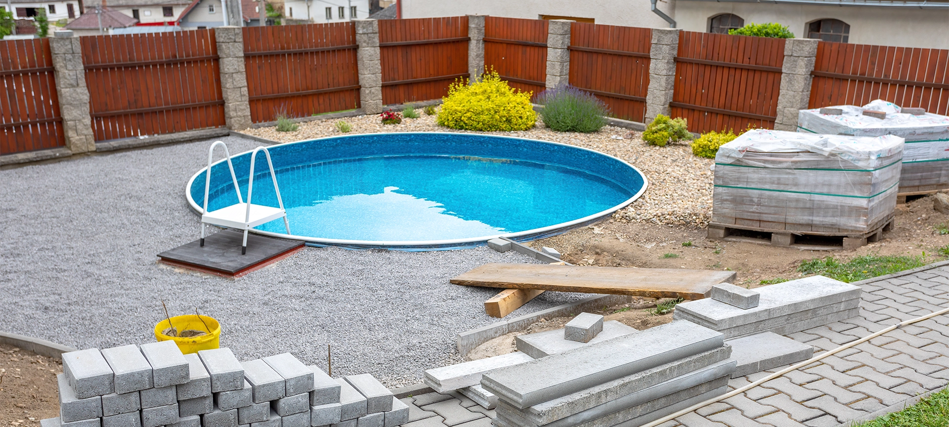 backyard preparation for pool installation