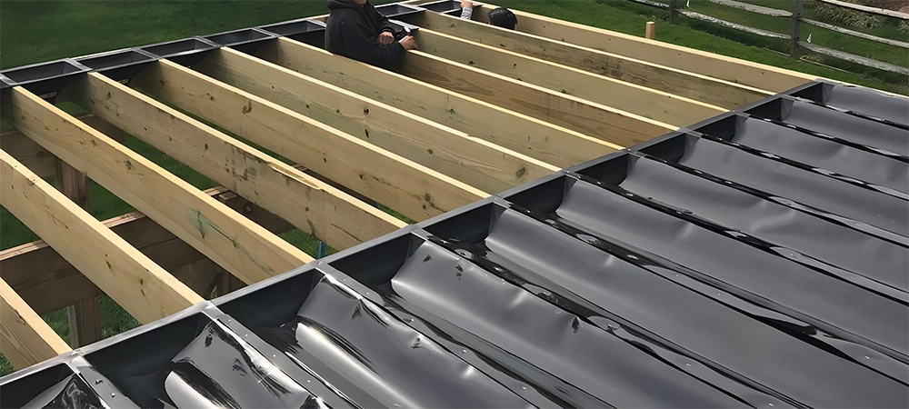 professional installing rain-escape