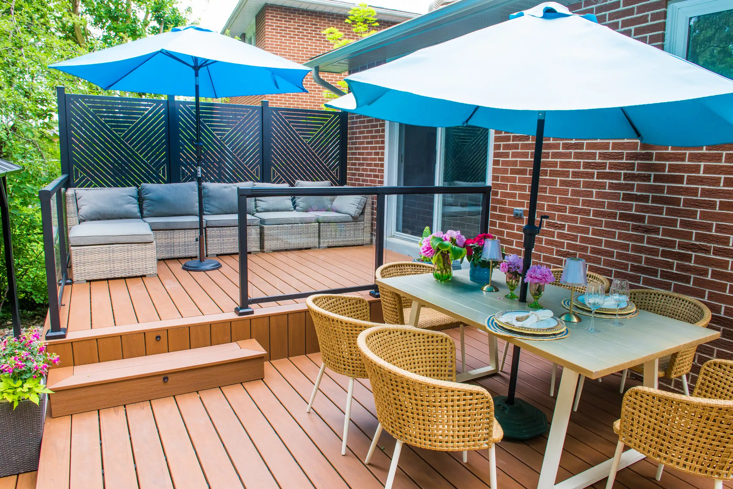 2 story composite deck