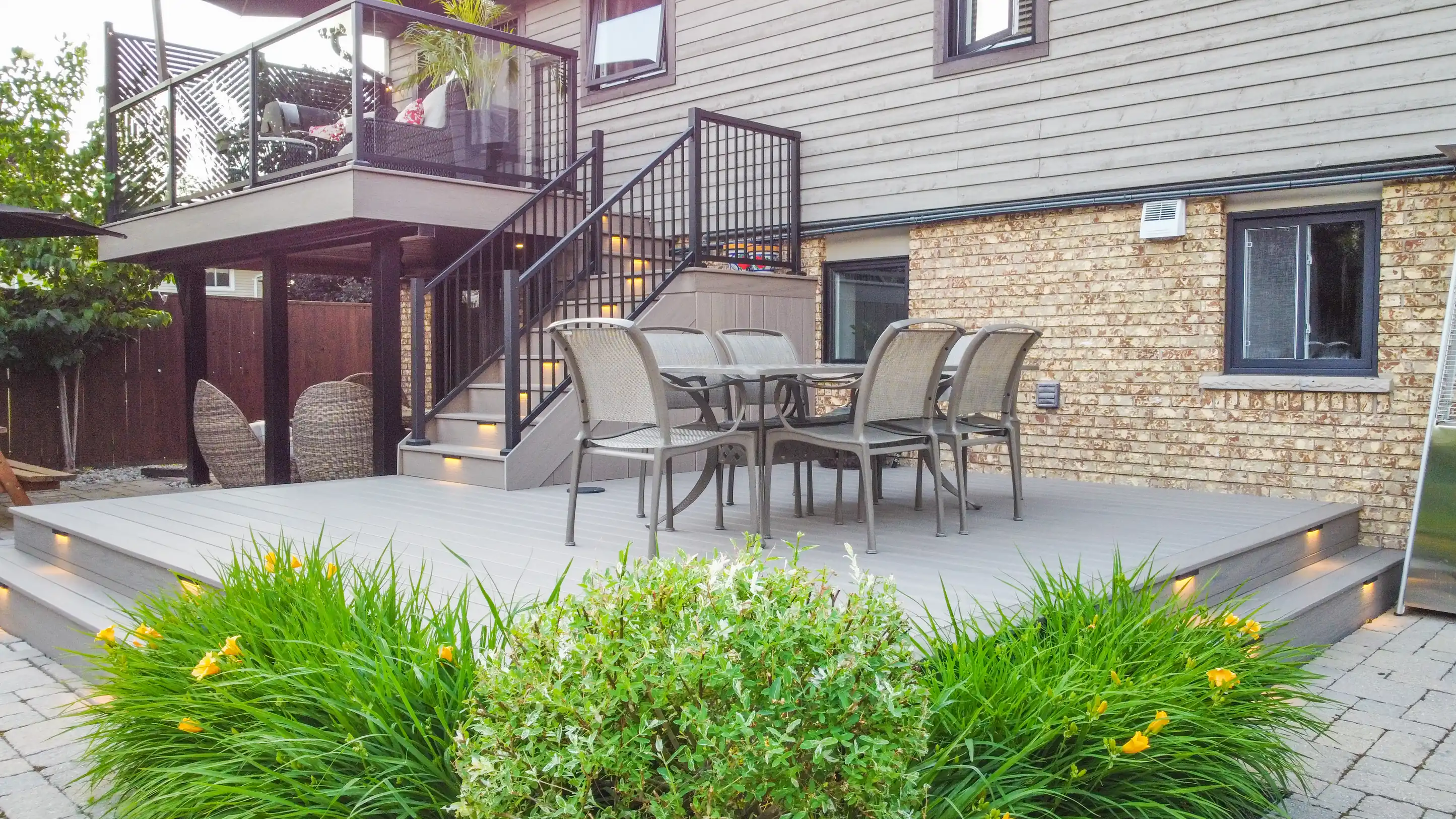 composite multi level deck