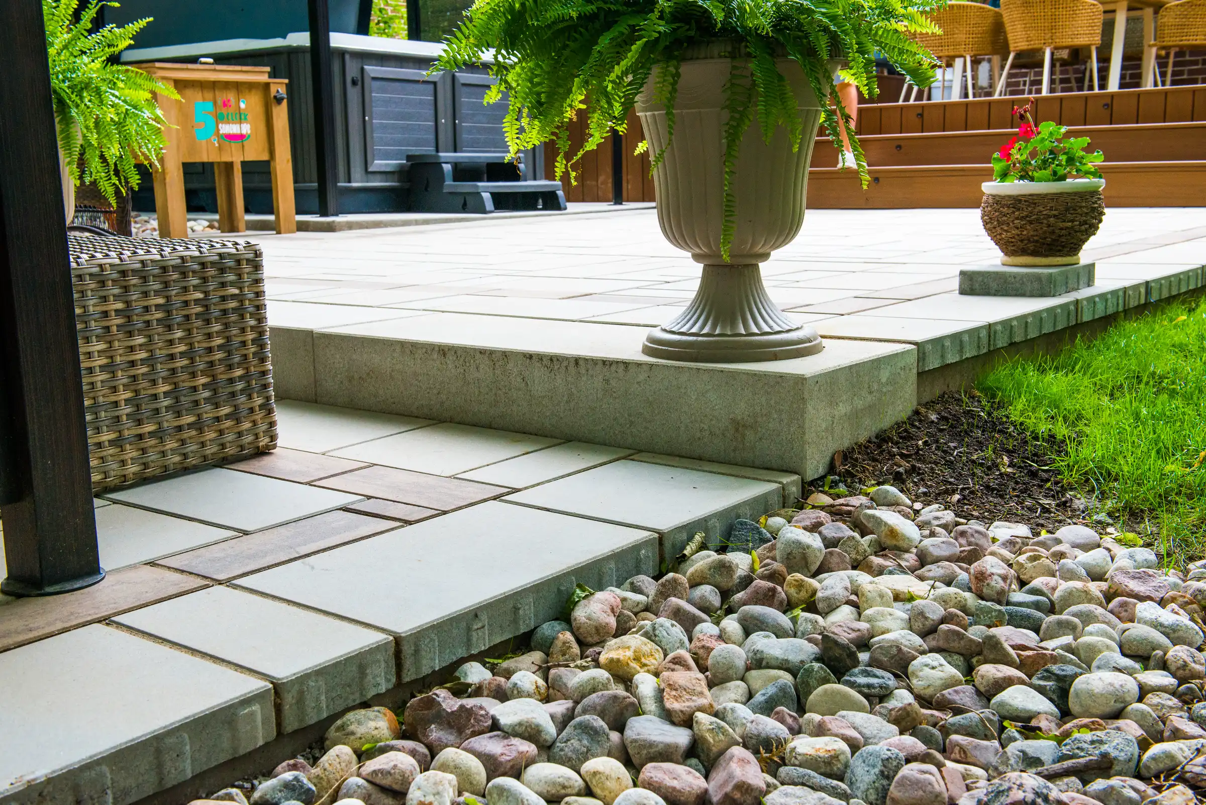 paver patio steps