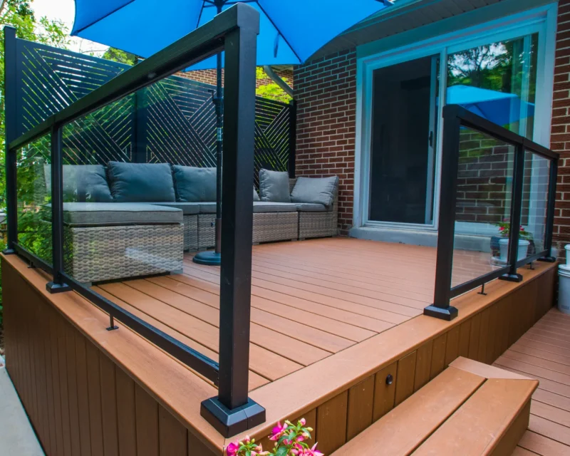 2nd level of a composite deck